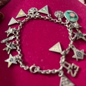 Vintage solid silver charm Estate sale RARE